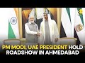 PM Modi LIVE|PM Modi &amp; President of UAE Prez Mohamed bin Zayed Al Nahyan holds roadshow in Ahmedabad