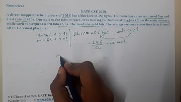 GATE CSE 2020 || COMPUTER ORGANIZATION || GATE Insights Version: CSE