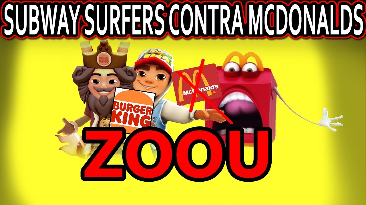 SUBWAY SURFERS RANDOMLY ATTACKS MCDONALD'S LOL (BURGER KING IN A