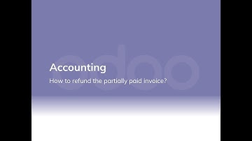 How to refund the partially paid invoice?