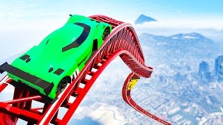 GTA ROLLERCOASTER RACE! (GTA 5 Funny Moments)