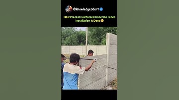 How Precast Reinforced Concrete Fence Installation Is Done 😮
