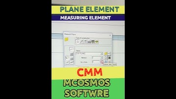 PLANE ELEMENT MCOSMOS SOFTWERE 🛠 CORDINATE MEASURING MACHINE #mitutoyo