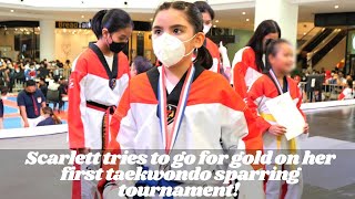 Scarlett tries to go for gold on her first taekwondo sparring tournament!