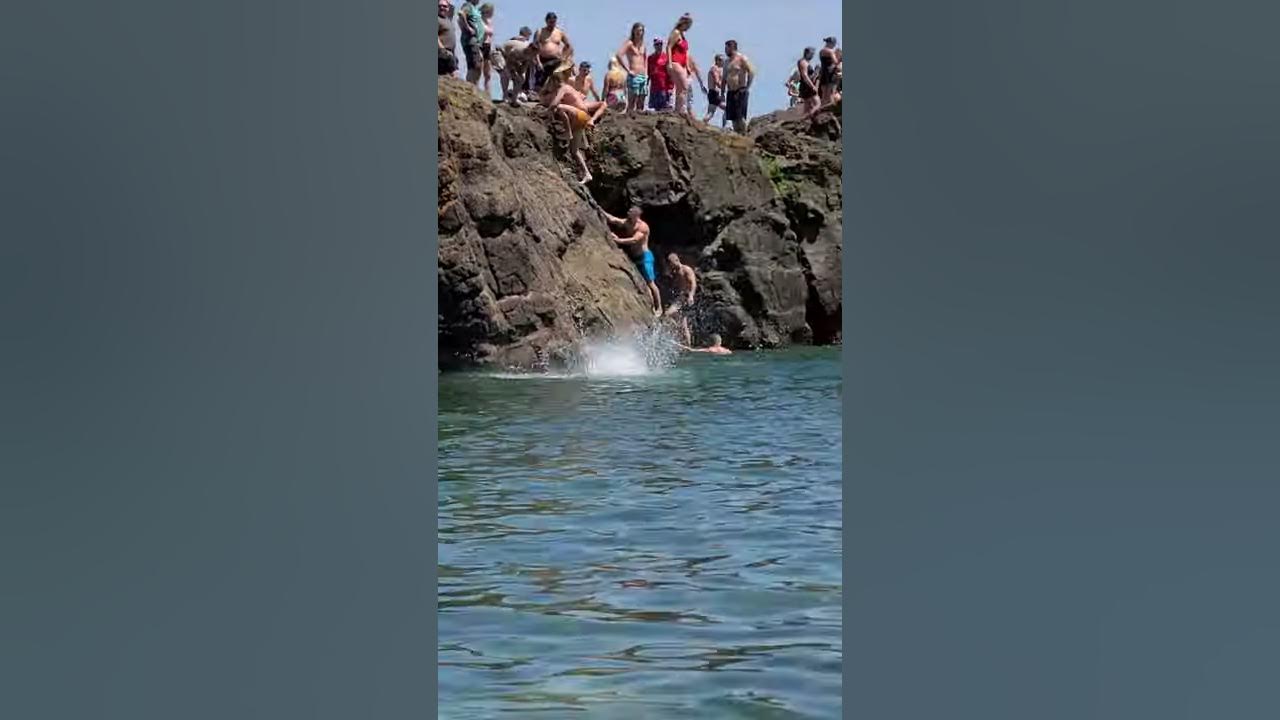 Black Rock jump in Marquette, MI YouTube