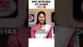 Upsc interview at a glance🧐