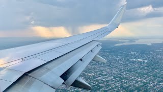 Spectacular Stormy Landing New York JFK – American Airlines – 737-823 – N986NN