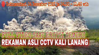 REKAMAN CCTV SAAT ERUPSI SEMERU 04 DESEMBER 2022 ( CCTV KALI LANANG )