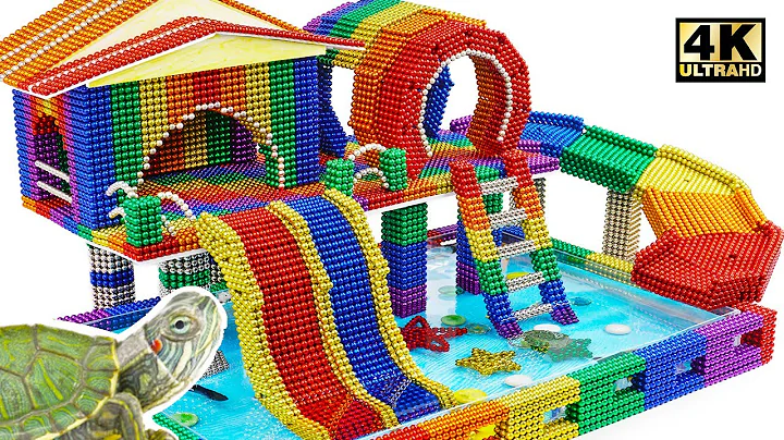 DIY - How To Build Mini Swimming Pool For Pet From Magnetic Balls (Satisfying) | Magnet World Series