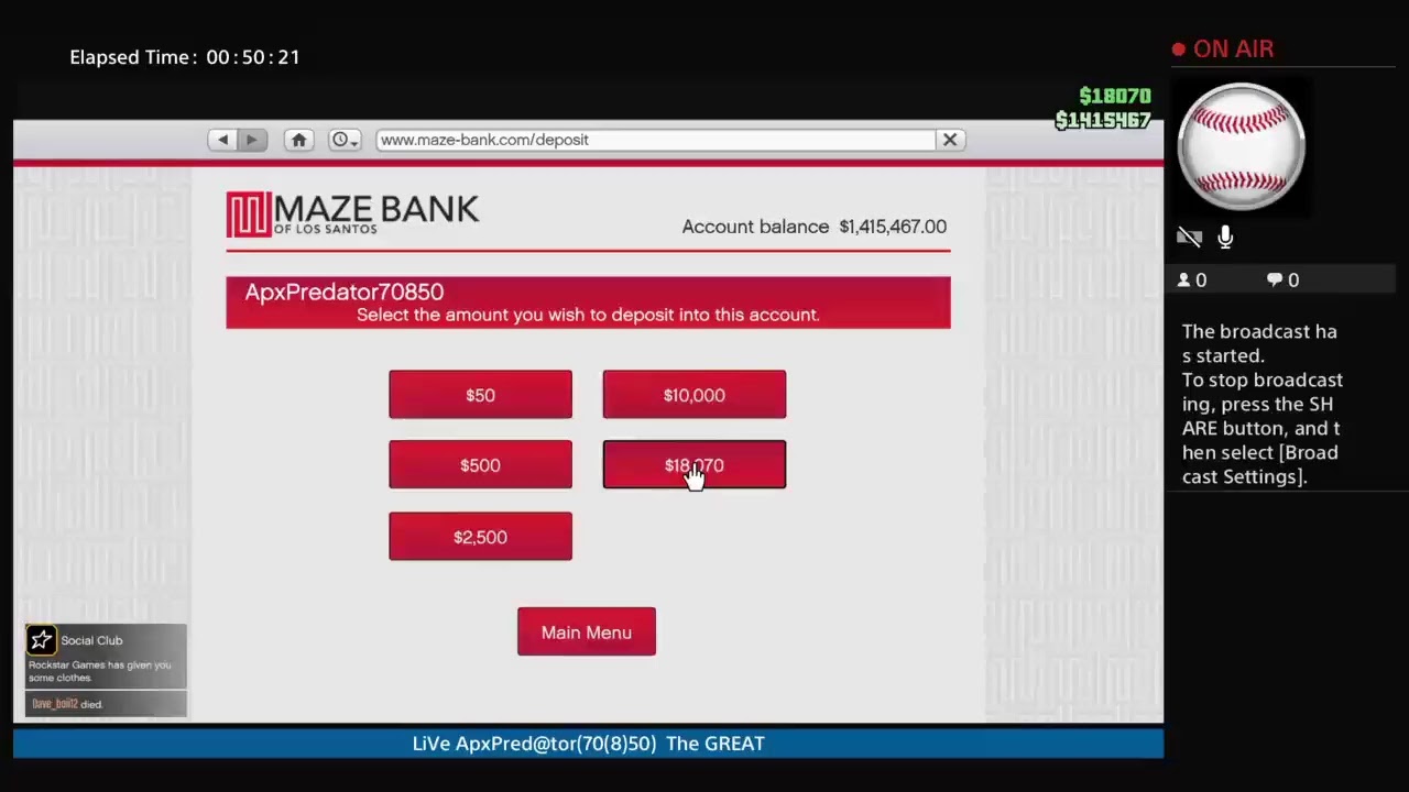 ApxPredator70850 LiVe