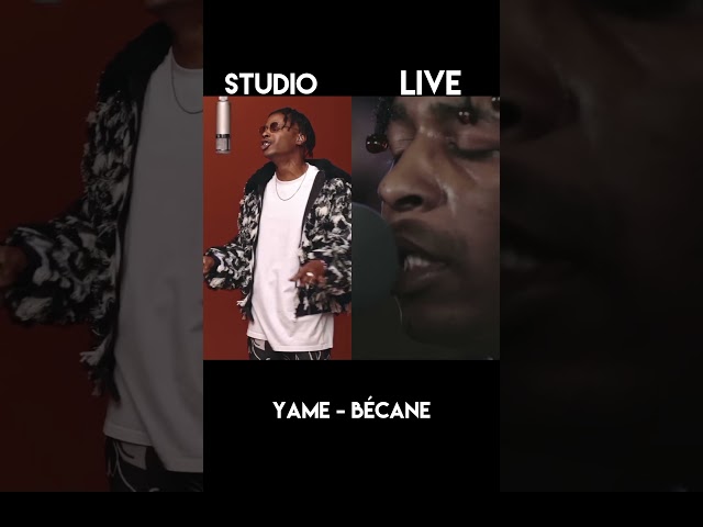 yame Bécane studio version vs live performance class=