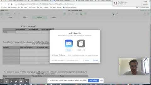 Numbers: Collaboration Tools