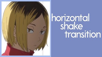 horizontal shake transition | videostar tutorial