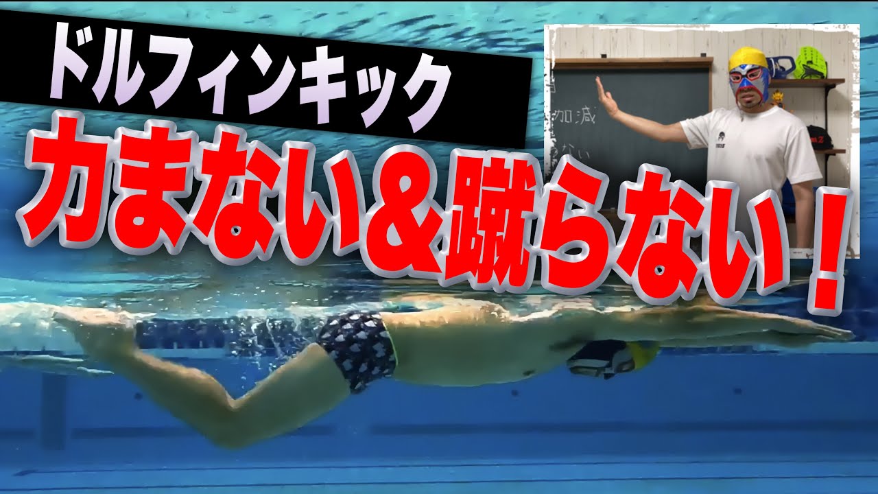 #1010 しなやかにうねるドルフィンキックを打つ3つのポイント