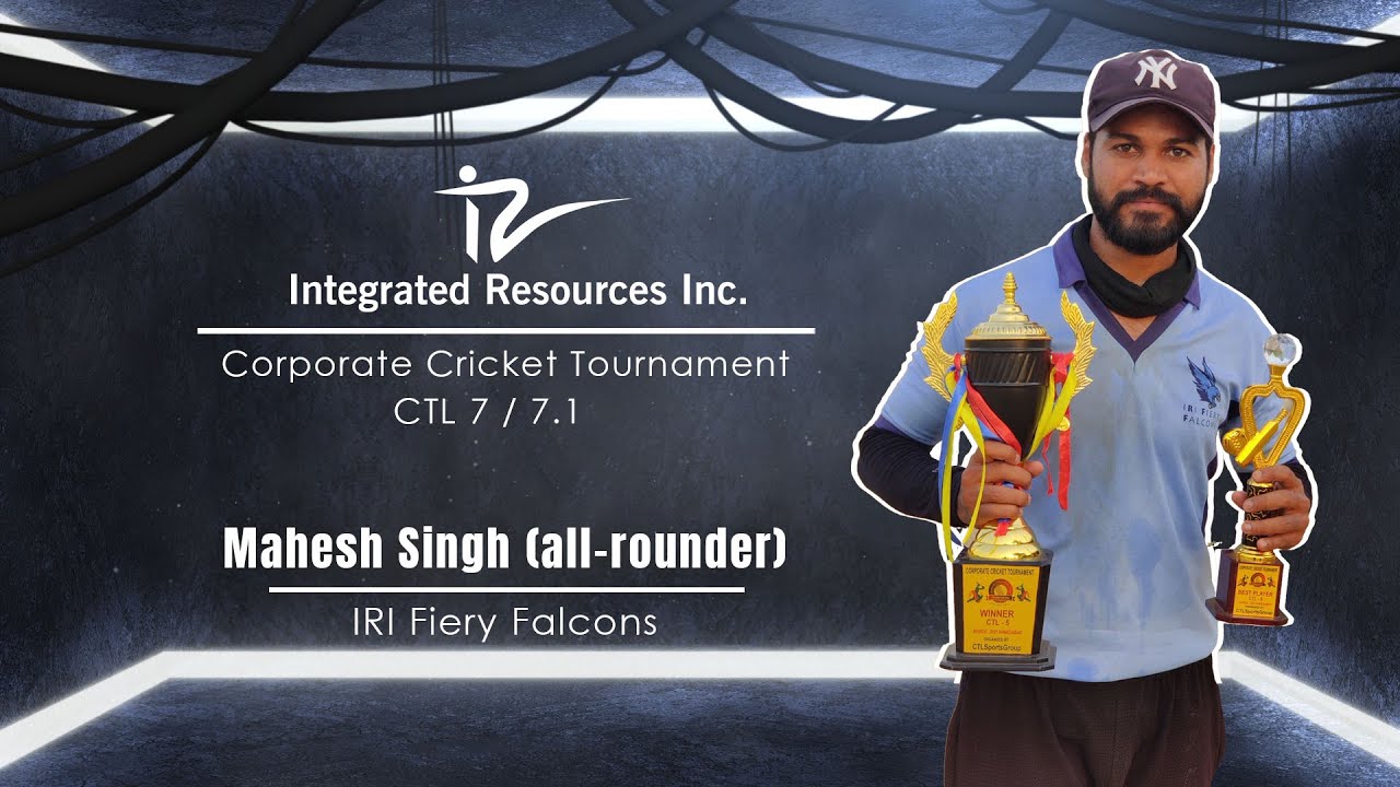 IRI Fiery Falcons win big - Corporate Cricket Tournament AMD | CTL 7/7.1 | Integrated Resources, Inc