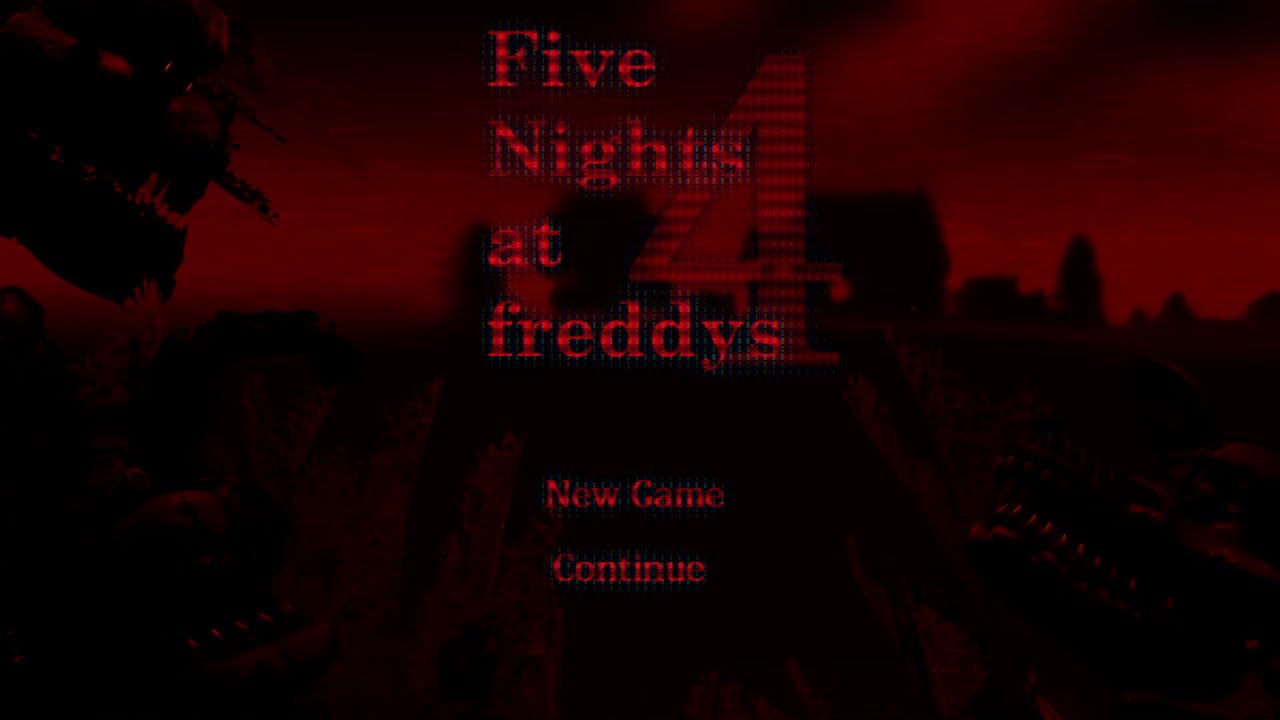 PC / Computer - Five Nights at Freddy's 4 - Menu Animatronics