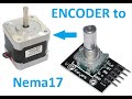 Шаговый двигатель управление енкодером Arduino Nano