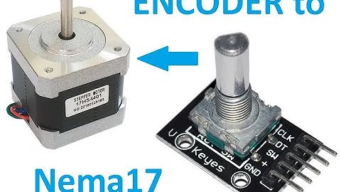 Шаговый двигатель управление енкодером Arduino Nano