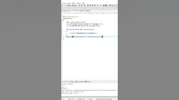 C Program to check if a triangle is equilateral, isosceles or scalene#coding #shorts