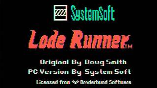 Lode Runner (for PC-6001/PC-6601/PC-6001mkⅡ)  retro pc game 1984