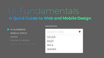 UI Design Fundamentals - Video 6 - UI Elements