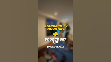 4x4 TV Video Wall Installation! #tvmounting #videowall