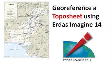How to Georeferencing a topographic sheet using erdas imagine 14