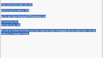 How to create a message box