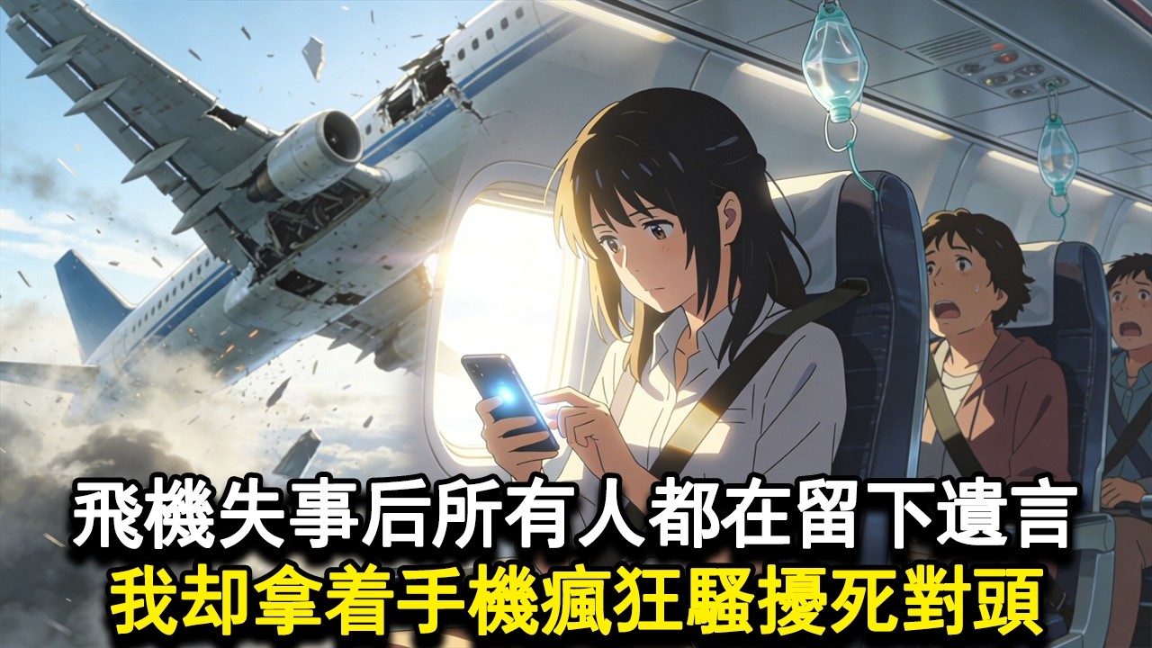 【獨家心動】飛機失事後所有人都在留下遺言。我卻拿著手機瘋狂騷擾死對頭#小說 #言情 #戀愛