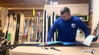 Как установить камус шириной 100мм на самоклеящейся основе на лыжи