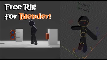 Free Stick Figure Rig for Blender 4.0+