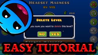 How To Delete Your Own Levels in Geometry Dash [Tutorial] screenshot 3