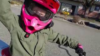 Brianna's First Time Out On Her Crf50 -2020-