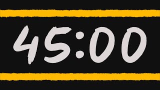 45 MINUTE TIMER 🔔 Gentle Alarm [Full HD]