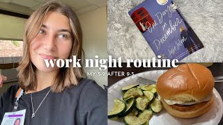 WORK NIGHT ROUTINE // my 59 after my 95 nursing job