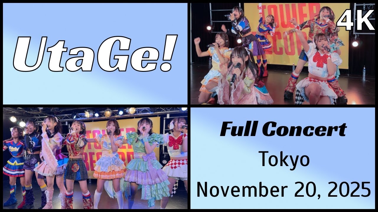 251120 うたげ UtaGe! - Full concert live @ Tower Records Cutup