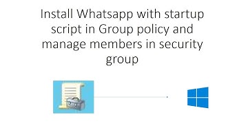 Install Whatsapp with startup script in Group policy and manage members in security group.