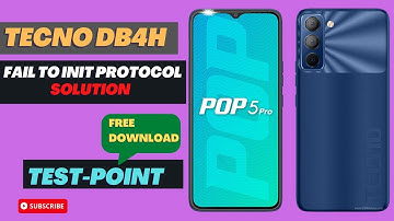 Tecno POP 5-Pro [Bd4h] "Error; Fail to Init Protocol". Solution 2023🔥 || Tecno Bd4h Test-Point🔥