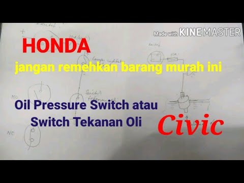 Switch tekanan oli/oil pressure switch Honda Civic Genio Estilo - YouTube