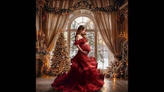 Cozy Christmas Window Digital Backdrop Maternity Background Holiday Winter Photoshop Overlay screenshot 5