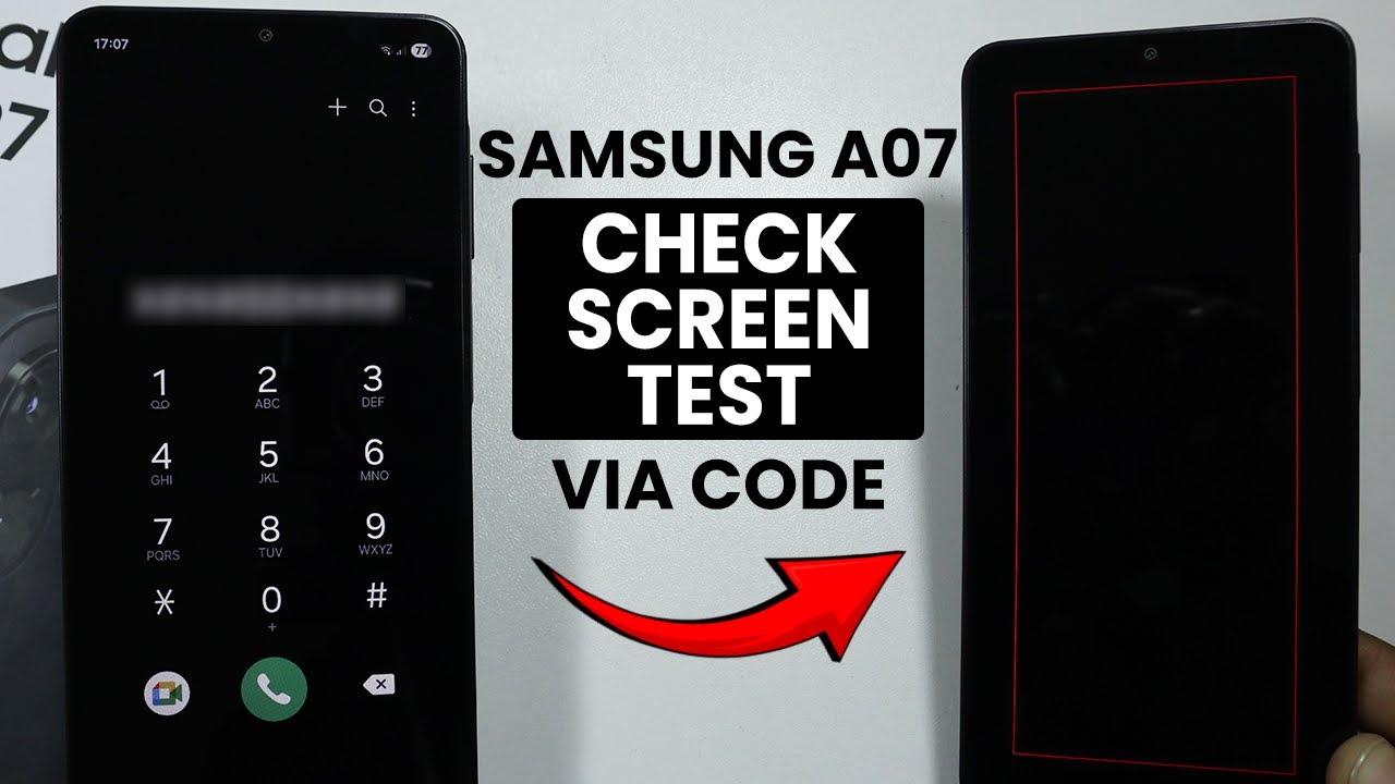 How to Check Screen Test Via Code on Samsung A07 - Touch Test - YouTube