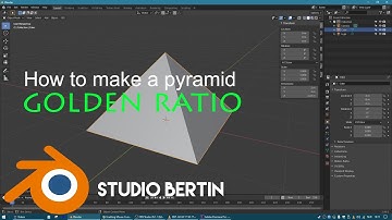 How to model a pyramid in Blender (like an Egyptian).