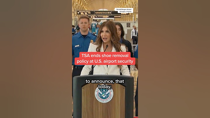 TSA ends shoe removal policy
