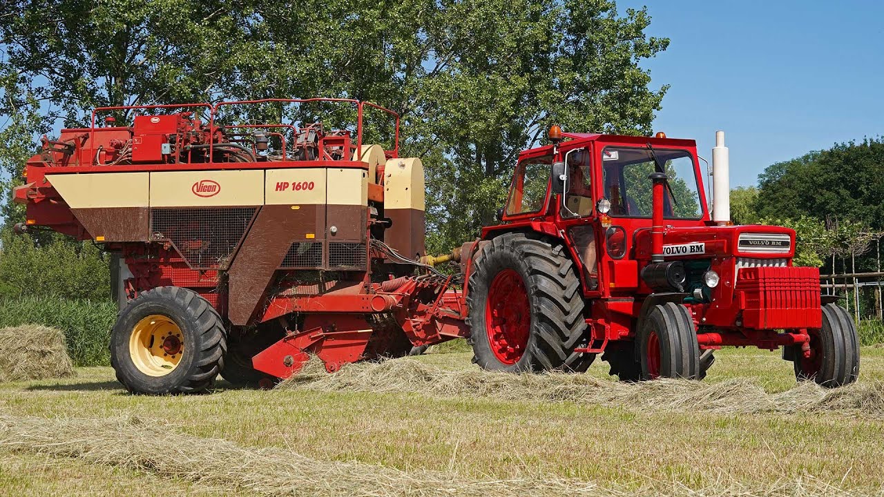 Classic hay baling | Volvo BM 810 Turbo & Vicon HP 1600 | Pure Sound & walk-around