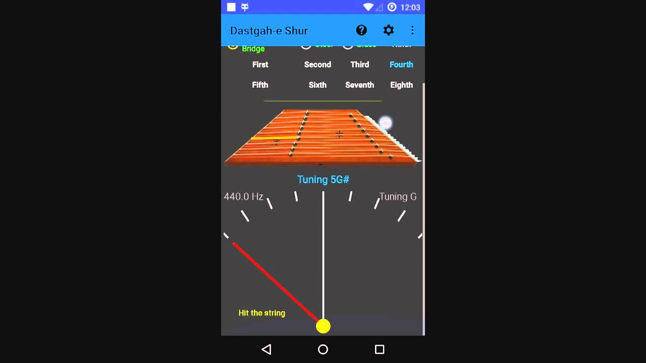 Santoor Tuning Chart