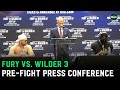 Tyson Fury says he plans to run over Deontay Wilder “like an 18-wheeler” | Fury vs Wilder 3 Presser