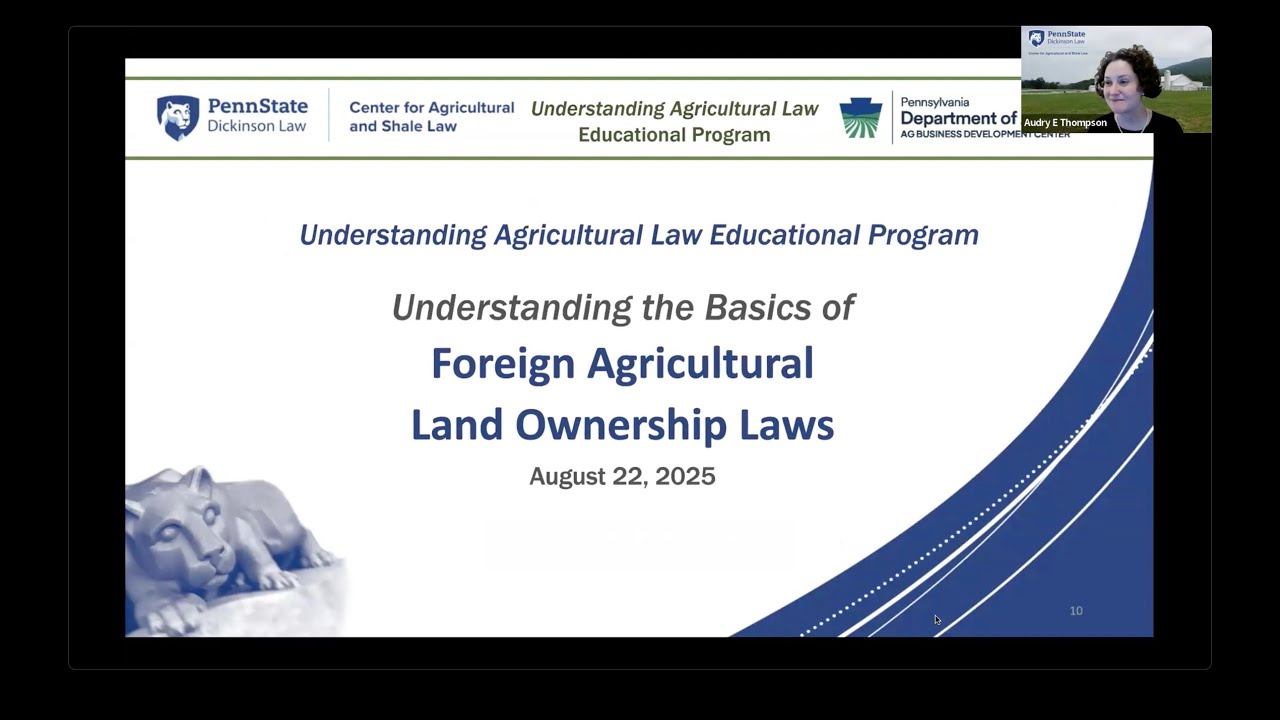 Understanding the Basics of Foreign Agricultural Land Ownership Laws