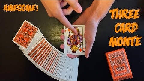 Surprise Three Card Monte Card Trick: Performance And Tutorial!