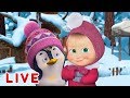 Masha and the Bear 🎬❄️ LIVE STREAM ❄️🎬 Best winter cartoons for kids and for the whole family