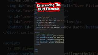 Referencing the DOM Elements